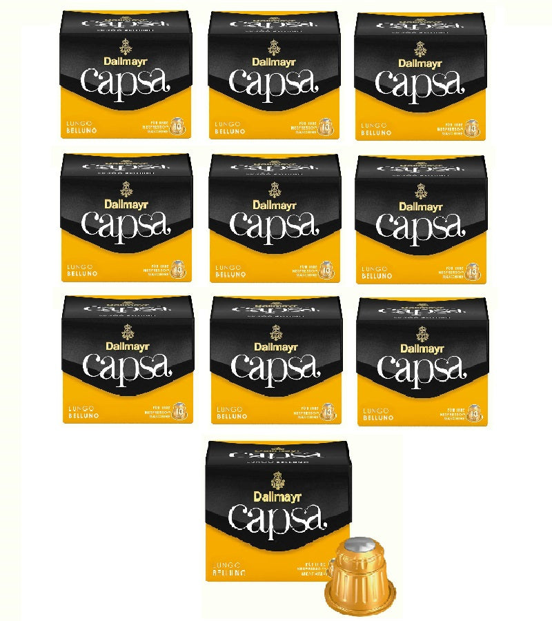 CAPSULES DALLMAYR 10 NESPRESSO Capsa - Compatible Belluno Coffee Lungo –