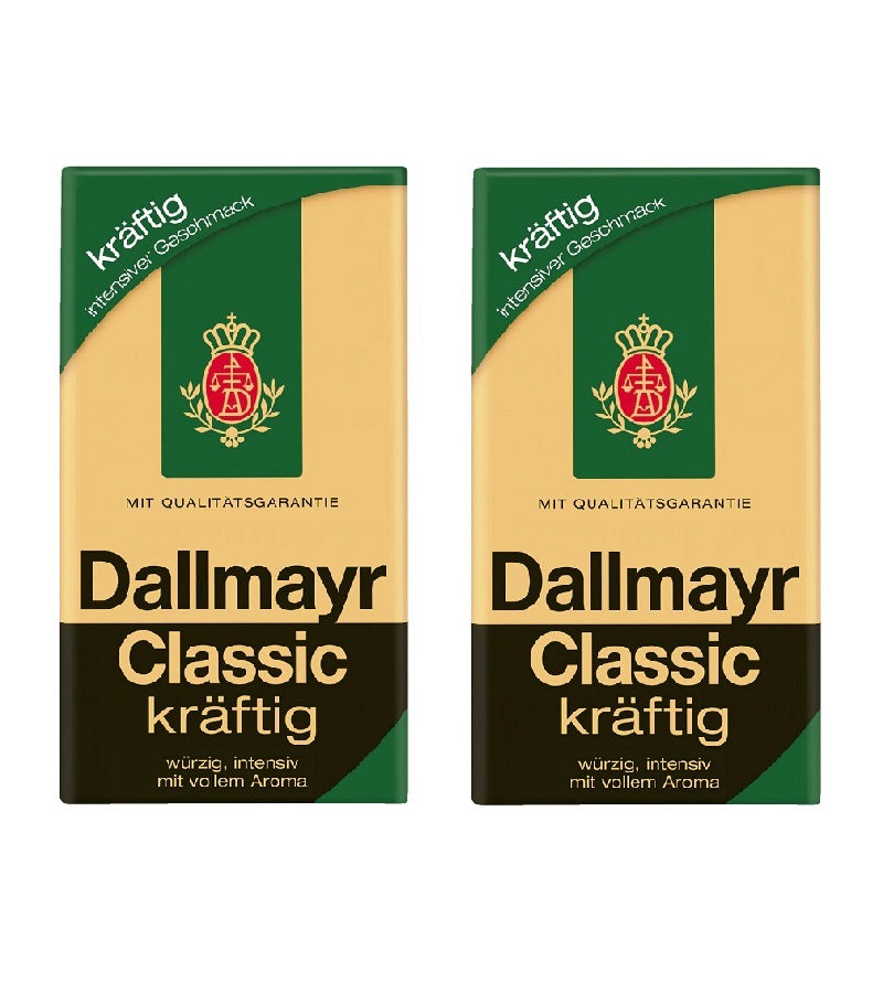 2xPacks Dallmayr Classic Arabica Coffee Ground – 1 - Highland kg Strong