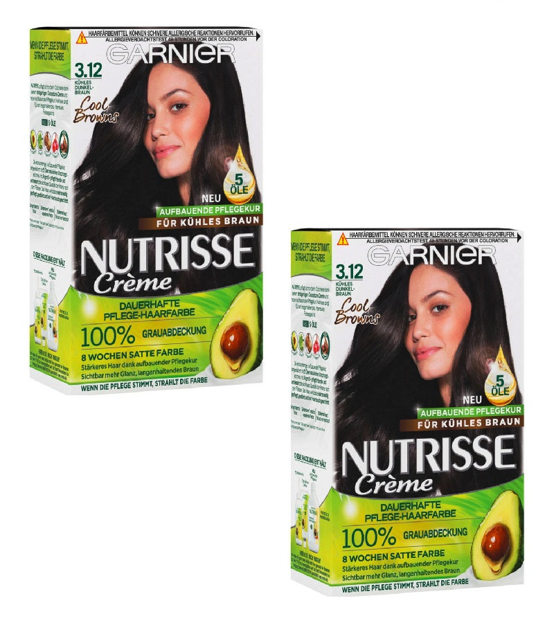 25 GARNIER Hair Care Permanent Cream Nutrisse – - Varieties 2xPack