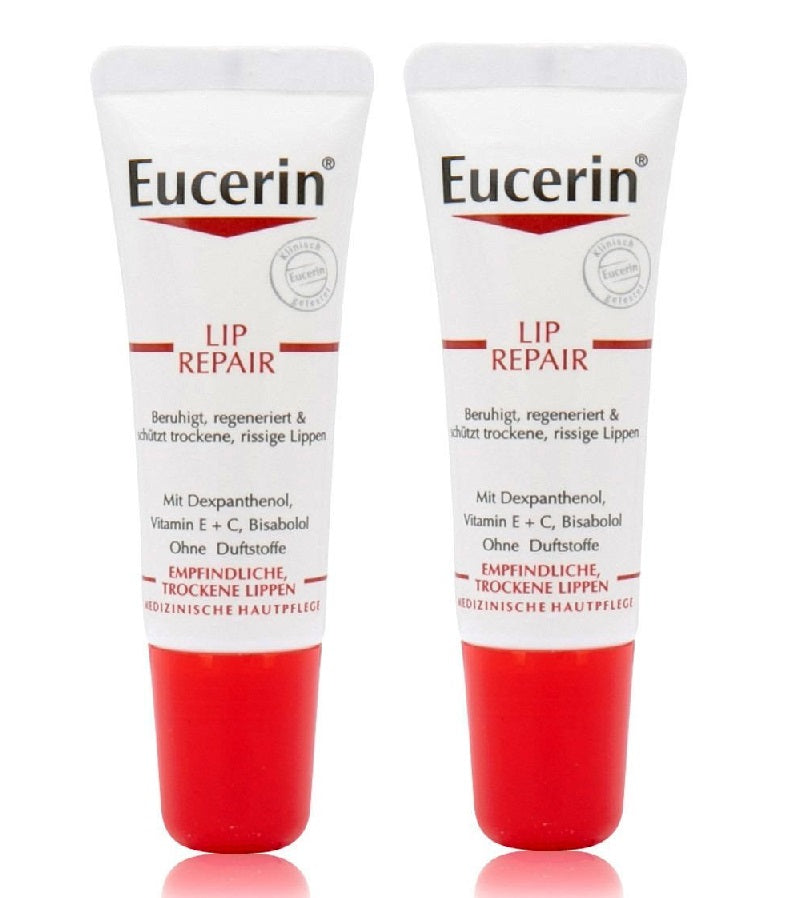2xPack Eucerin Lip Repair Lip Balm 20 ml