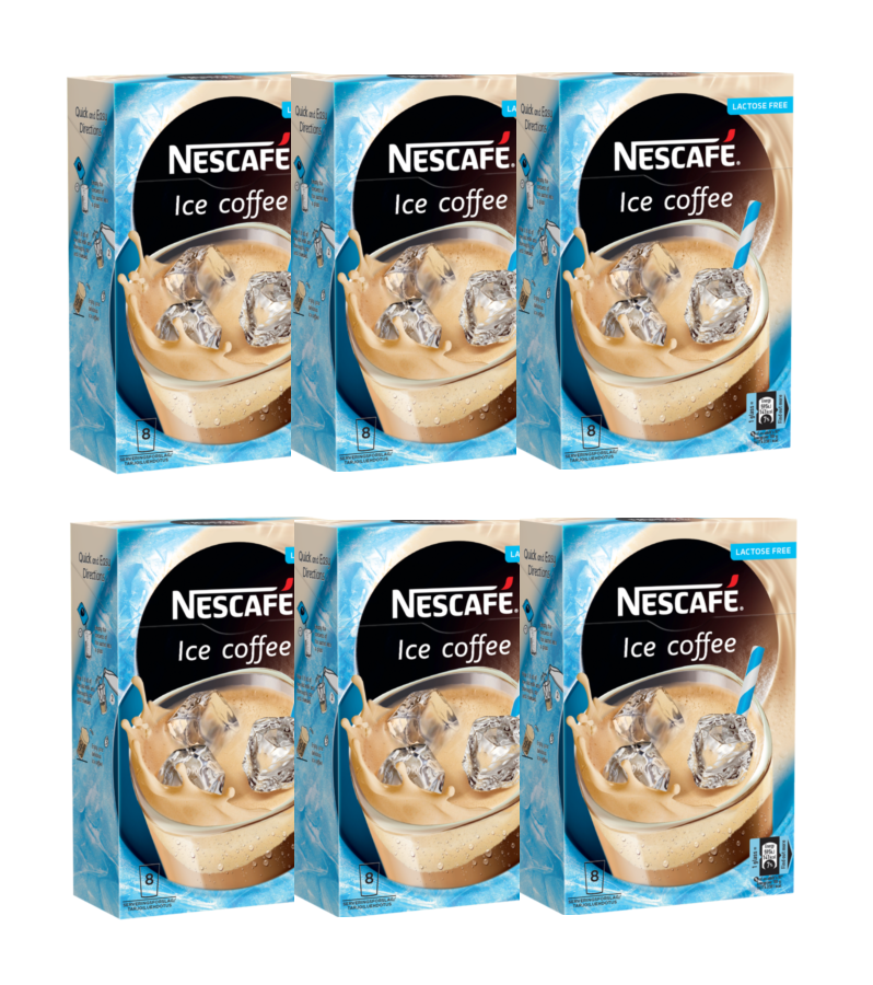 6xPack Nescafe Ice Coffee Instant Coffee - 48 Bags –