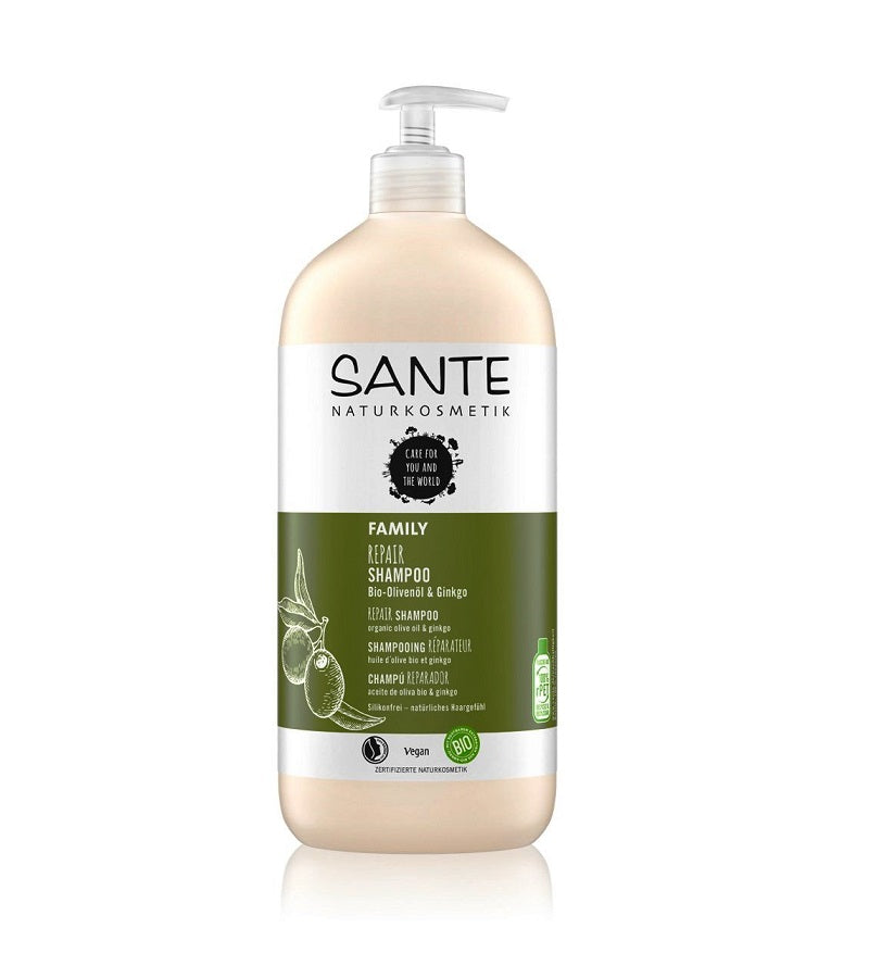 Sante Organic Olive Oil & to Repair 950 ml Ginkgo Family 250 Shampoo – 