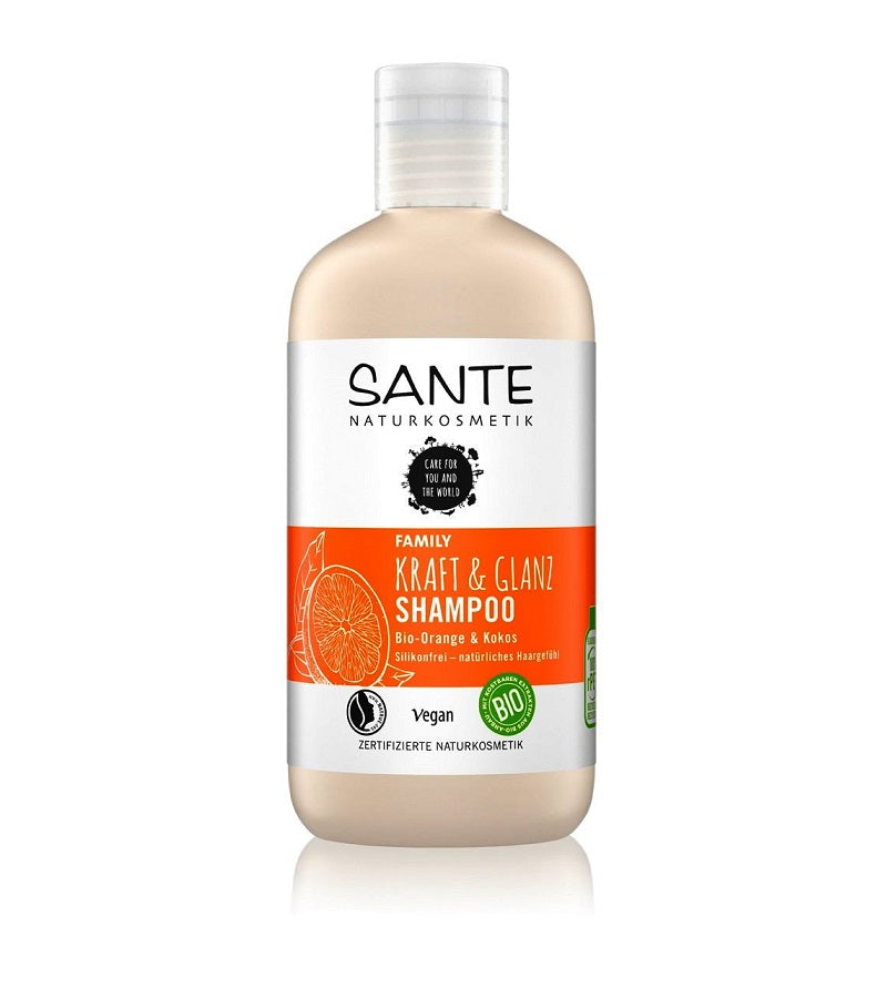 Sante Organic Orange & Coconut Family Shampoo Shine 250 & to - Power 9 –