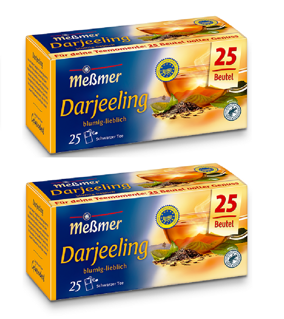 2xPack Meßmer Darjeeling Black Tea Bags - 50 Pcs