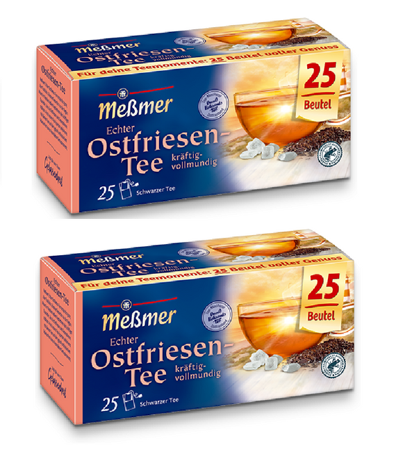2xPack Meßmer East Frisian Black Tea Bags - 50 Pcs