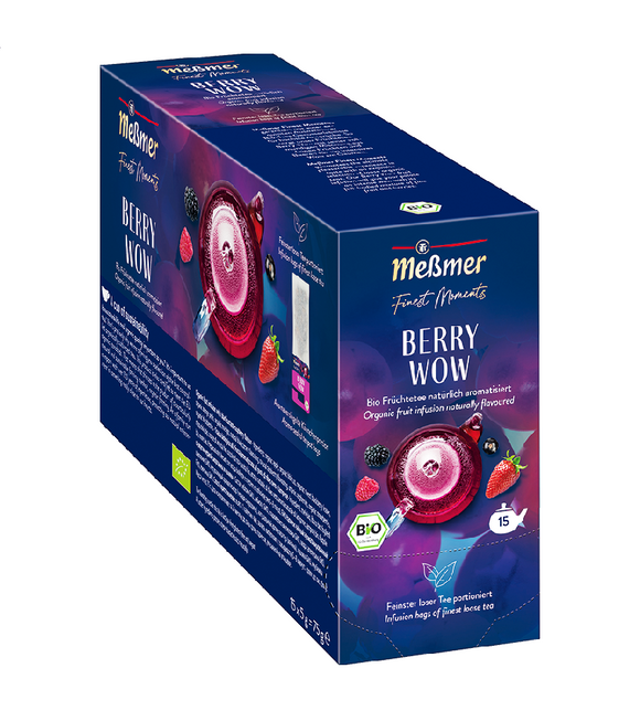Meßmer Organic Berry Wow Fruit Tea with Blackcurrant-Raspberry Aroma Loose Tea - 75 g