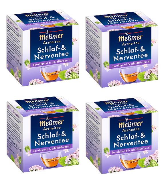 4xPack Meßmer Sleep and Calming Herbal Tea Bags - 36 Pcs
