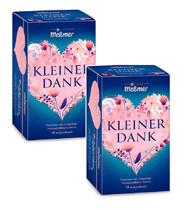 2xPack Meßmer Small Thanks Elderflower Grapefruit Fruit Aroma Tea Bags - 36 Pcs