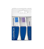 Curaprox 2-Pack Replacement Dental Brush Heads "Sensitive" Light Blue + White