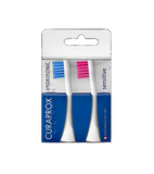 Curaprox 2-Pack Replacement Dental Brush Heads "Sensitive" Blue + Pink