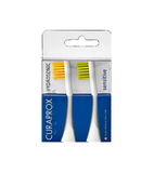 Curaprox 2-Pack Replacement Dental Brush Heads "Sensitive" Yellow + Green