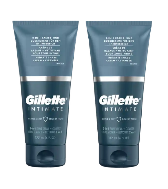 2xPack Gilette 2in1 Intimate Shaving and Shower Cream - 354 ml