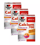 3xPack Doppelherz Calcium 700+Vitamin D3 Tablets - 90 Pieces *SPECIAL DEAL*