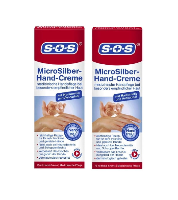 2xPack SOS Micro Silber Handcream - 150 ml