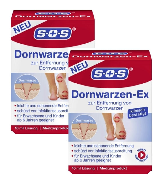 2xPack SOS Plantar Warts-Ex - 20 ml