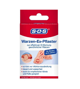 SOS Wart-Ex Plaster - 24 Pcs