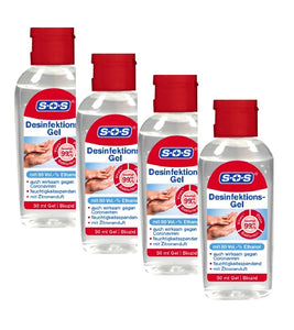 4xPack SOS Disinfectant Gel Travel Size - 200 ml