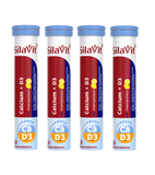 4xPack SilaVit Calcium + Vitamin D3 Effervescent Tablets - 80 Pcs