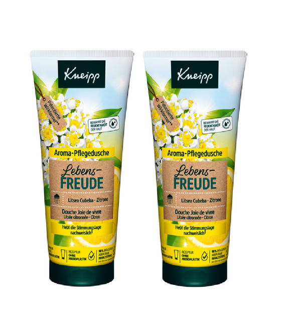 2xPack Kneipp Joy of Life Litsea Cubeba & Lemon Shower Gel - 400 ml