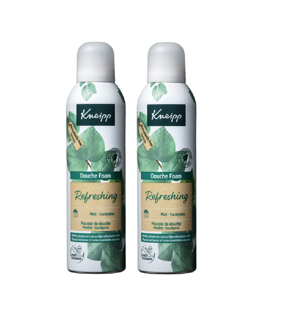 2xPack Kneipp Refreshing Shower Foam - 400 ml