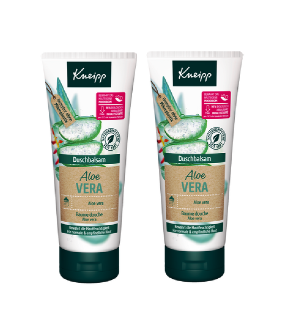 2xPack Kneipp Aloe Vera Shower Balm - 400 ml