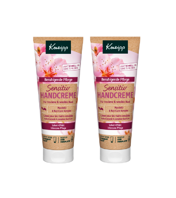 2xPack Kneipp Sensitive Hand Cream - 150 ml