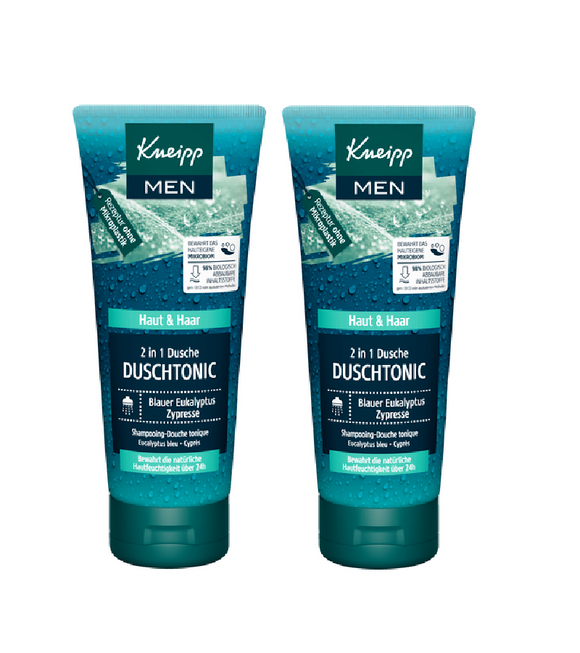 2xPack Kneipp 2in1 Mens Shower Tonic  - 400 ml