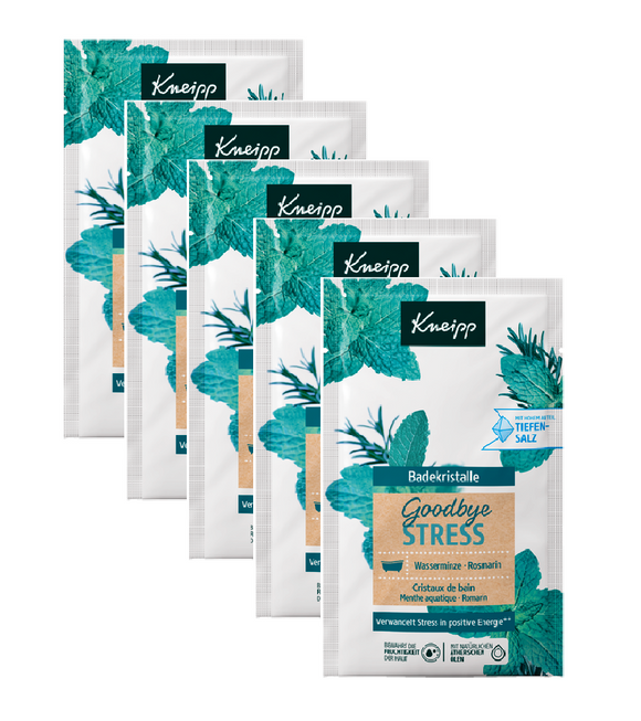 5xPack Kneipp Goodbye Stress Bath Crystals - 300 g