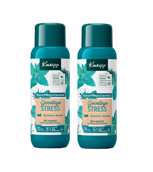 2xPack KNEIPP Goodbye Stress Bath Foam - 400 ml