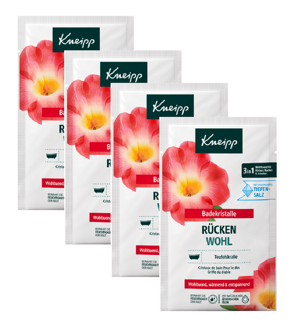 4xPack Kneipp Back Well-Being Bath Crystals - 240 g