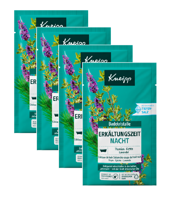 4xPack Kneipp Cold Season Night Bath Crystals - 240 g