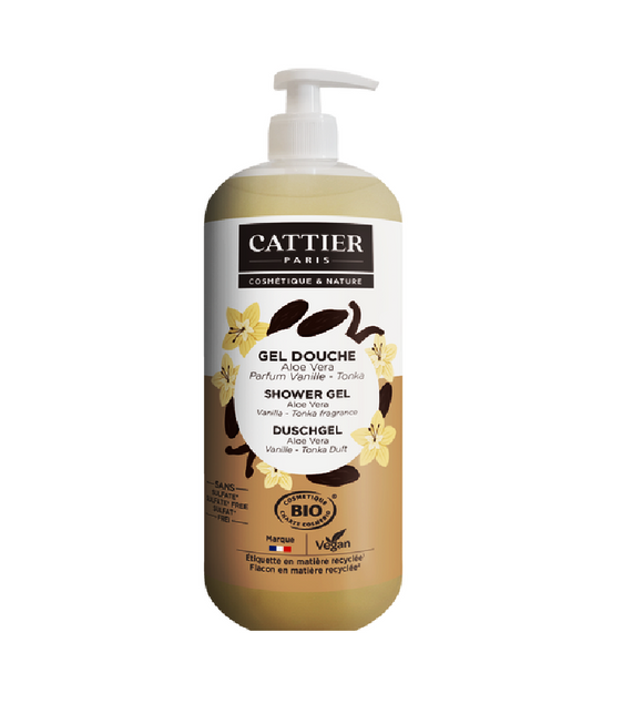 Cattier Aloe Vera Vanilla Tonka Scent Shower Gel  - 1000 ml