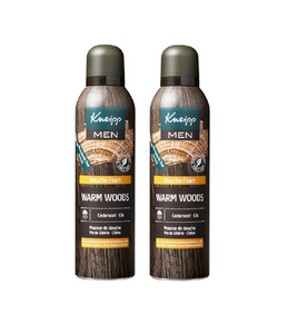 2xPack Kneipp Men Warm Woods Shower Foam - 400 ml