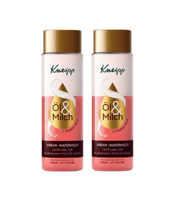 2xPack Kneipp 2-Phase Argan OIl and Oat Milk Bath Oil - 500 ml