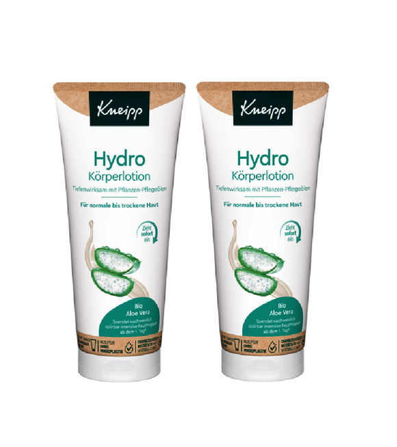 2xPack Kneipp Hydro Aloe Vera Body Lotion - 400 ml