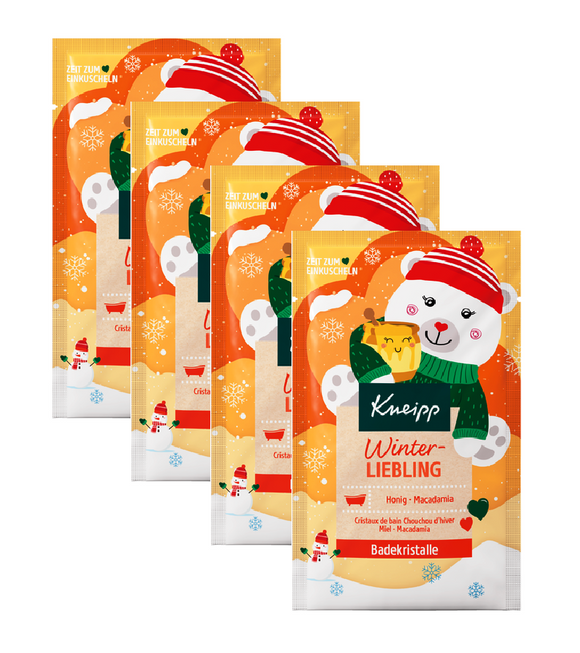 4xPacks Kneipp Winter Favorite Bath Crystals - 240 g