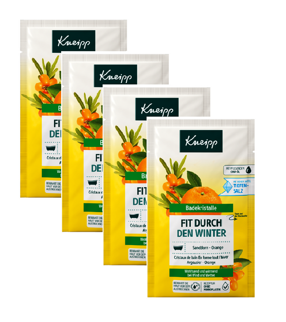 4xPack Kneipp Fit through the Winter Bath Crystals - 240 g