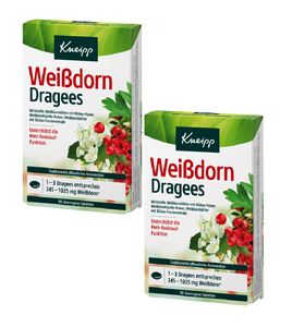 2xPack Kneipp Hawthorn Dragees - 180 Pcs