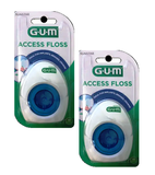 2xPack GUM ACCESS Dental Floss with Threading Aid for 100 Applications
