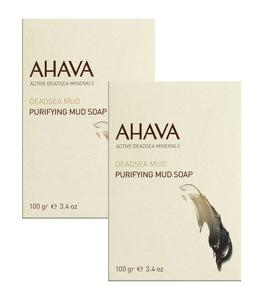 2xPack AHAVA Deadsea Mud Purifying Mud Soaps - 200 g