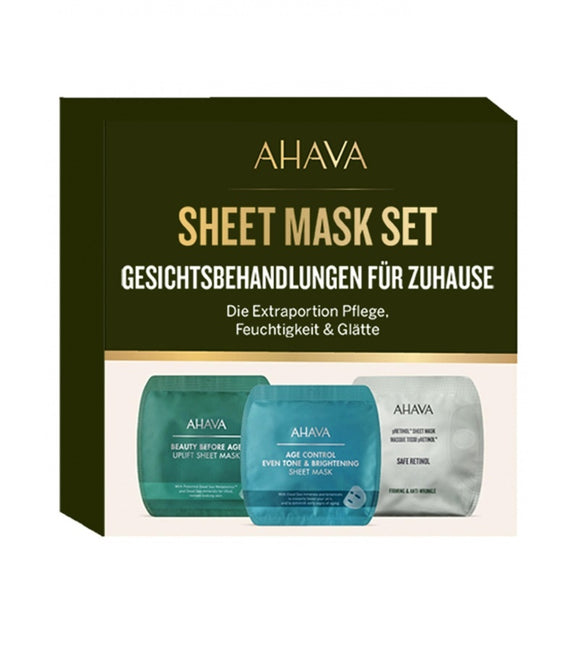 AHAVA Sheet Mask Set - 3 pieces