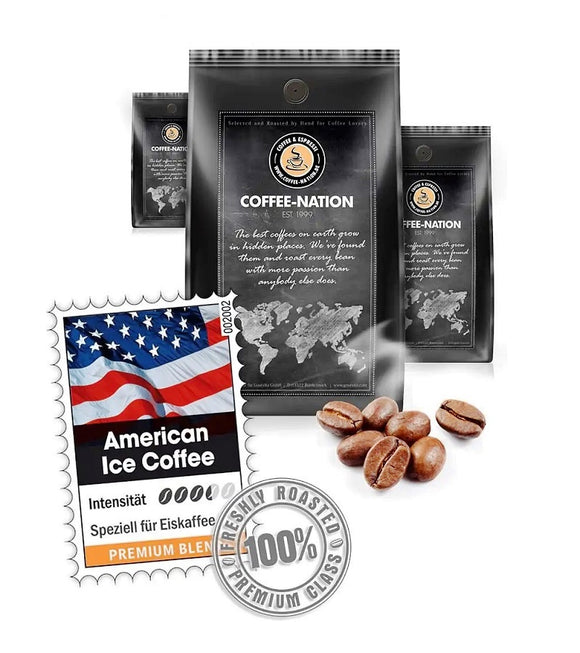 Coffee-Nation AMERICAN ICE COFFEE - Coffee Beans or Ground - 500 to 1000 g