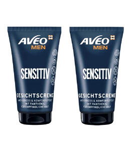 2xPack AVEO MEN Sensitive Face Cream - 150 ml