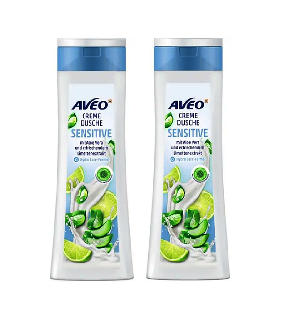 2xPack AVEO Cream Shower Sensitive - 600 ml