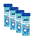 4xPack AVEO Kids Bath Water Color Blue - 180 g