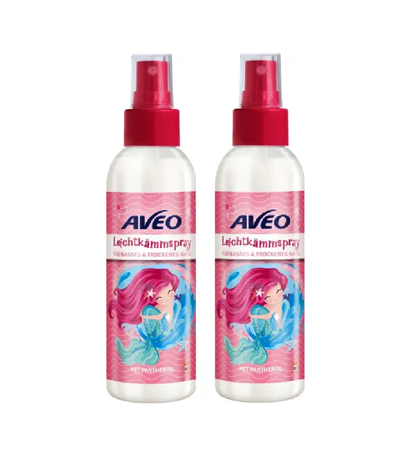 2xPack AVEO Kids Easy Combing Hair Spray - 300 ml