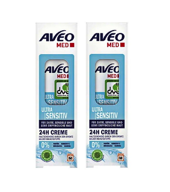 2xPack AVEO MED Ultra Sensitive 24H Cream DAAB - 60 ml