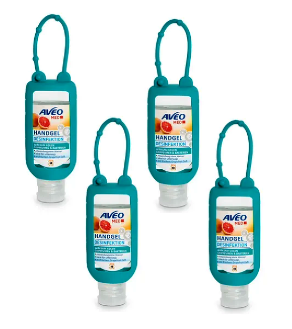 4xPack AVEO MED Disinfectant Gel + Bag - 200 ml