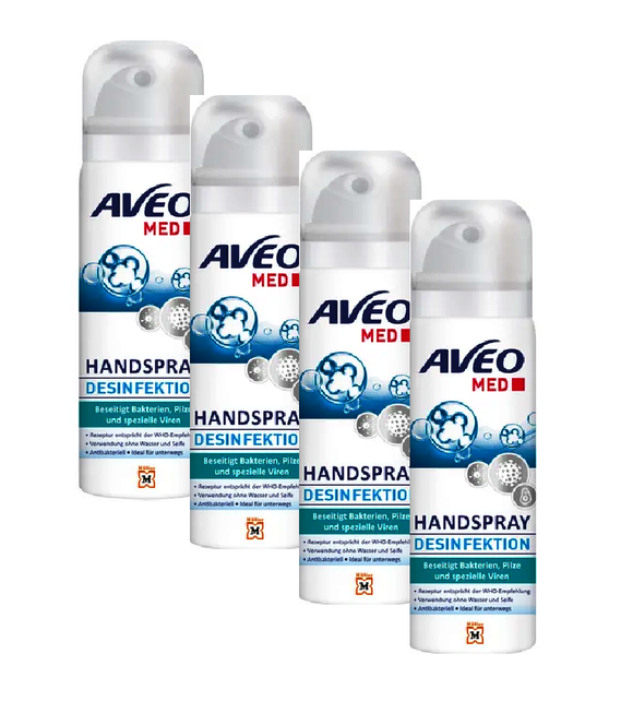 4xPack AVEO MED Household Disinfectant Spray - 300 ml