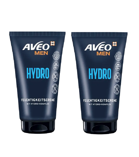 2xPack AVEO MEN Cream Moisture Hydro Complex - 150 ml